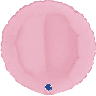 Matte Pink Round Foil Balloon (18
