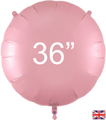 Matte Pink Round Foil Balloon (36