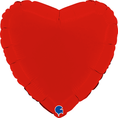 Matte Red Heart Foil Balloon (18