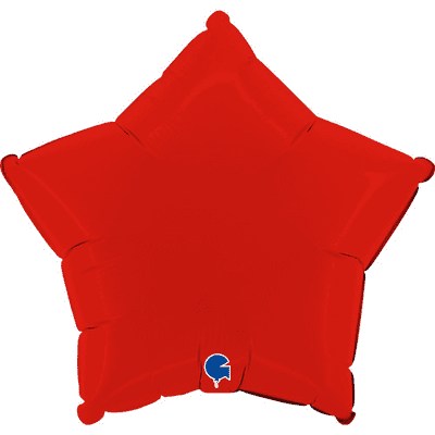 Matte Red Star Foil Balloon (18