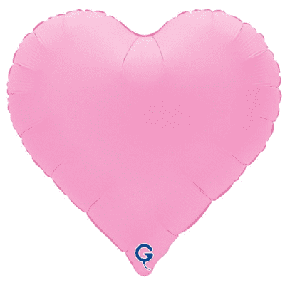 Matte Sakura Pink Heart Foil Balloon (18