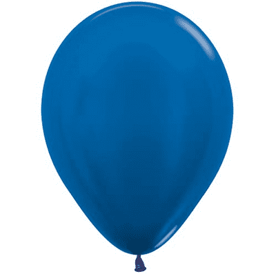 Metallic Blue 12 inch Balloons - Sempertex 12