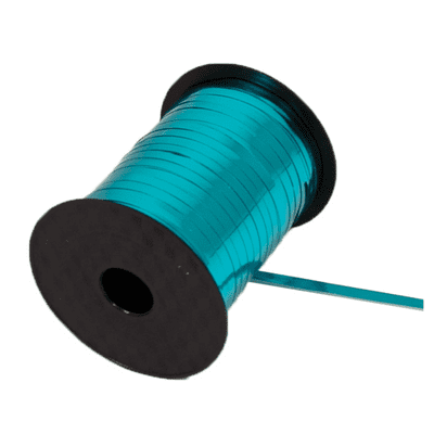 Metallic Caribbean Blue Ribbon for Balloons (Eleganza 250 yards x 5mm) 1pc