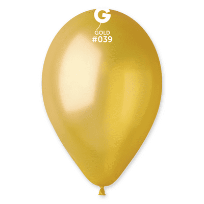 Metallic Gold 13 inch Balloons - Gemar 13