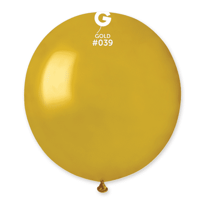 Metallic Gold 19 inch Balloons - Gemar 19