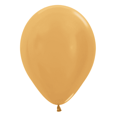 Metallic Gold 5 inch Balloons - Sempertex 5