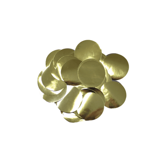 Metallic Gold Foil Confetti for Balloons | 10mm Round 50g Bag
