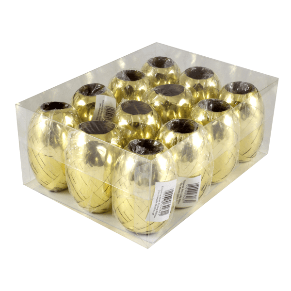 Metallic Gold Balloon Ribbon for Balloons (20m x 5mm)