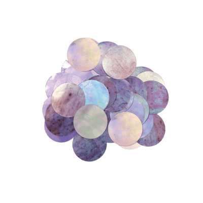 Metallic Iridescent Foil Confetti | 10mm Metallic Round | 50g Bag