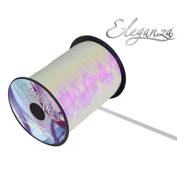 Eleganza Metallic Iridescent Balloon Ribbon - 250 yard x 5mm curling ribbon for balloons.