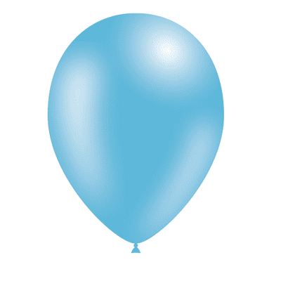 Metallic Light Blue 5 inch Balloons - Decotex 5