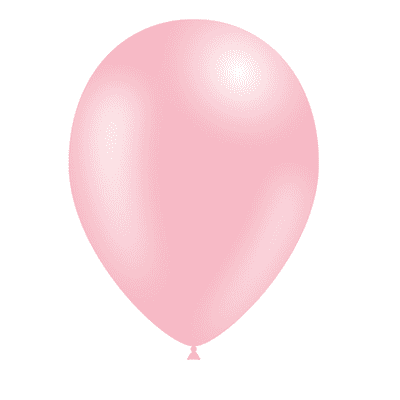 Metallic Light Pink 11 inch Balloons - Decotex 11