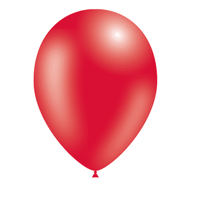 Metallic Red 11 inch Balloons - Decotex 11