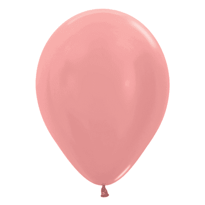 Metallic Rose Gold 12 inch Balloons - Sempertex 12