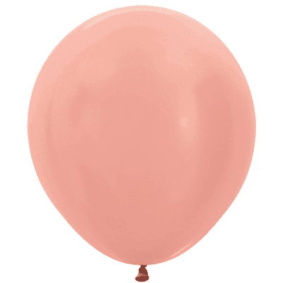 Metallic Rose Gold 18 inch Balloons - Sempertex 18