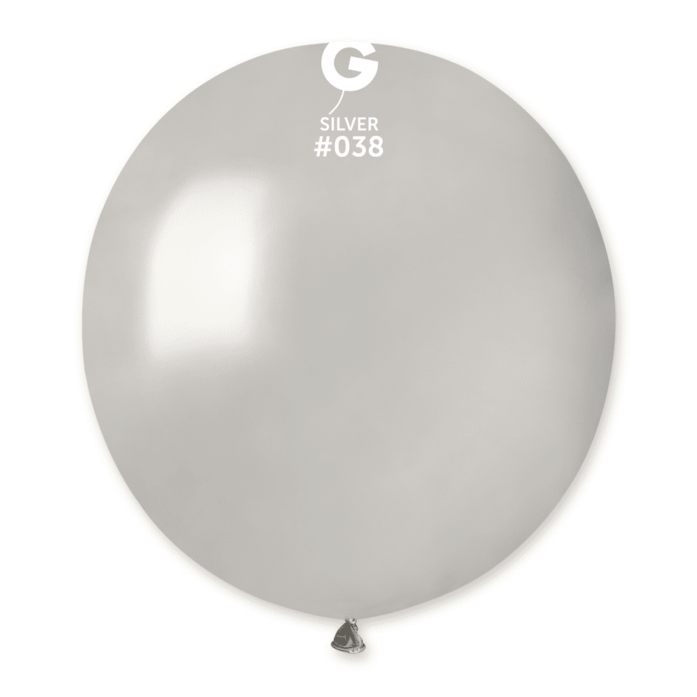 Metallic Silver 19 inch Balloons - 19