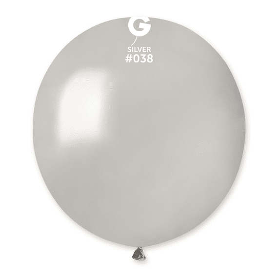 Metallic Silver 19 inch Balloons - 19