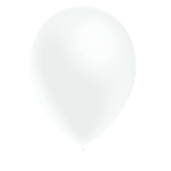 Metallic White 11 inch Balloons - Decotex 11
