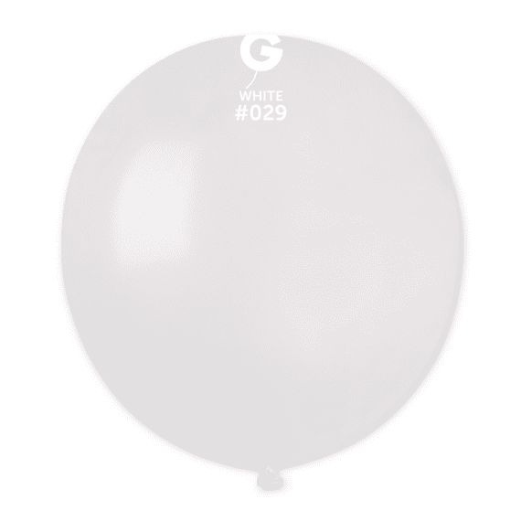 Metallic White 19 inch Balloons - 19