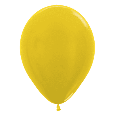Metallic Yellow 12 inch Balloons - Sempertex 12