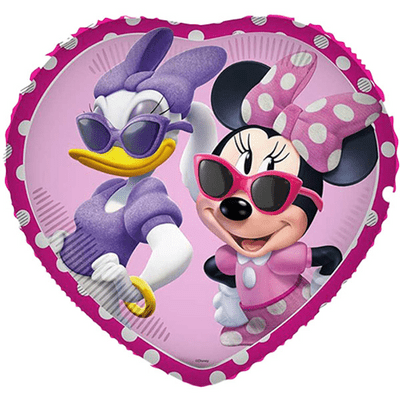 Minnie & Daisy Heart Foil Balloon (Procos 18