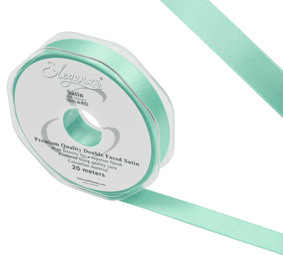 Mint Double Faced Satin Ribbon 15mm x 20m (Eleganza) 1pc
