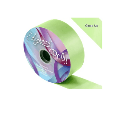 Mint Poly Ribbon 50mm x  91m (Eleganza) 1pc