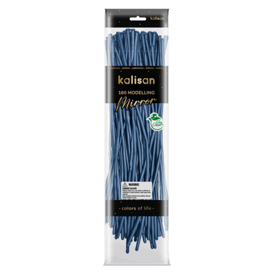 Mirror Blue 160Q (Nozzle Up) - Kalisan Modelling Balloons 50pcs