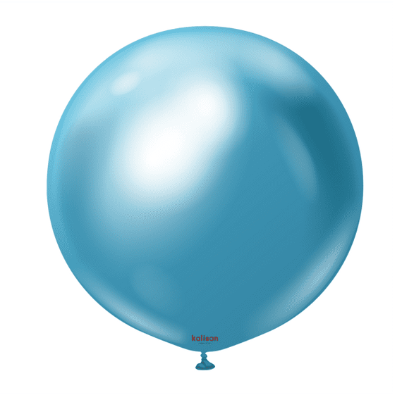 Mirror Blue 24 inch Balloons - 24