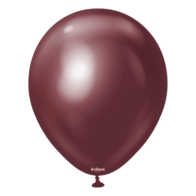 Mirror Burgundy 5 inch Balloons - Kalisan 5