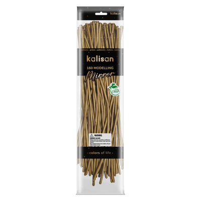 Mirror Gold 160Q (Nozzle Up) - Kalisan Modelling Balloons 50pcs