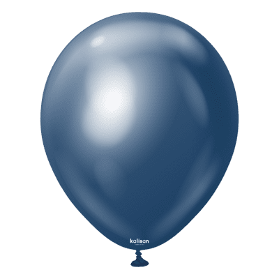 Mirror Navy 12 inch Balloons - Kalisan 12