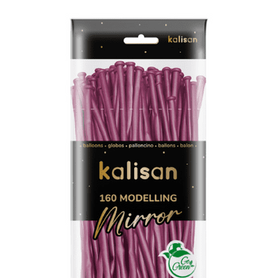 Mirror Pink 160Q (Nozzle Up) - Kalisan Modelling Balloons 50pcs