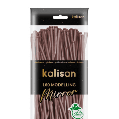 Mirror Rose Gold 160Q (Nozzle Up) - Kalisan Modelling Balloons 50pcs