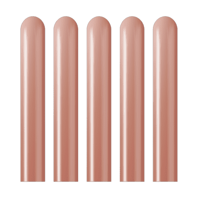 Mirror Rose Gold 260Q Balloons - Kalisan Modelling Balloons 50pcs