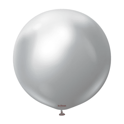 Mirror Silver 24 inch Balloons - Kalisan 24