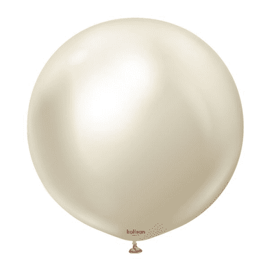 Mirror White Gold 24 inch Balloons - Kalisan 24