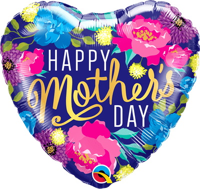 Mother's Day Colorful Peonies Foil Balloon (18