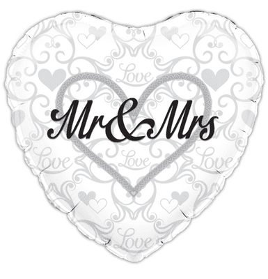 Mr & Mrs Foil Balloon (18