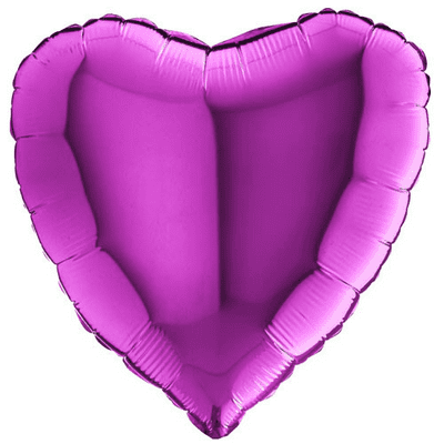 Mulberry Purple Heart Foil Balloon (18