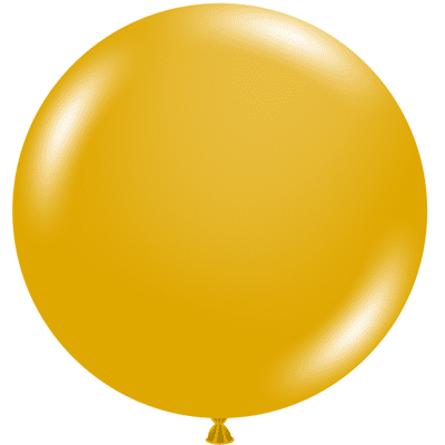 Mustard 17 inch Balloons - Tuftex 17