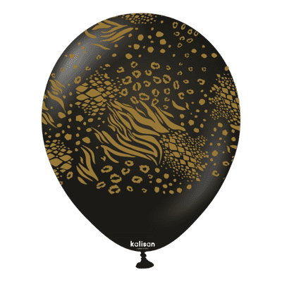 Mutant - Black w. Gold Ink 12 inch Kalisan Balloons 25pcs