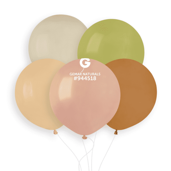 Natural Assorted 19 inch Balloons - 19
