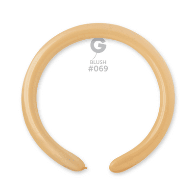 Natural Blush 2 inch Modelling Balloons - Gemar 260Q Balloons 100pcs