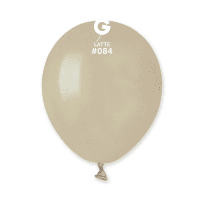 Natural Latte 5 inch Balloons - Gemar 5