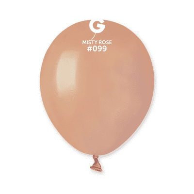 Natural Misty Rose 5 inch Balloons - Gemar 5