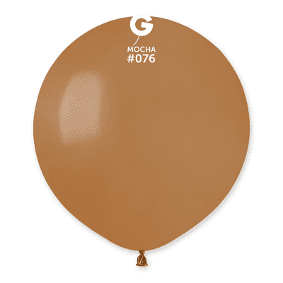 Natural Mocha 19 inch Balloons - Gemar 19