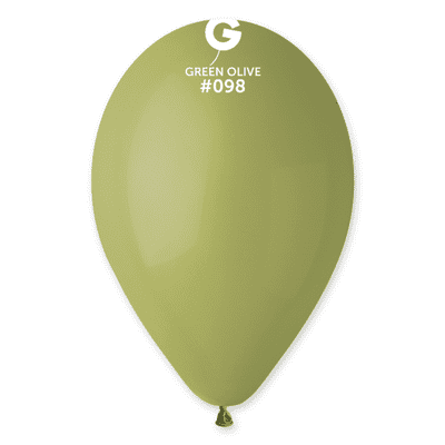 Natural Olive Green 13 inch Balloons - Gemar 13