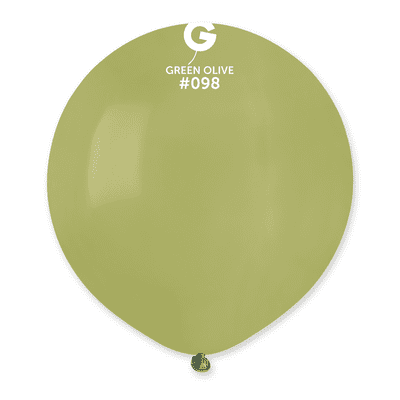 Natural Olive Green 19 inch Balloons - Gemar 19