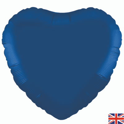 Navy Blue Heart Foil Balloon (18